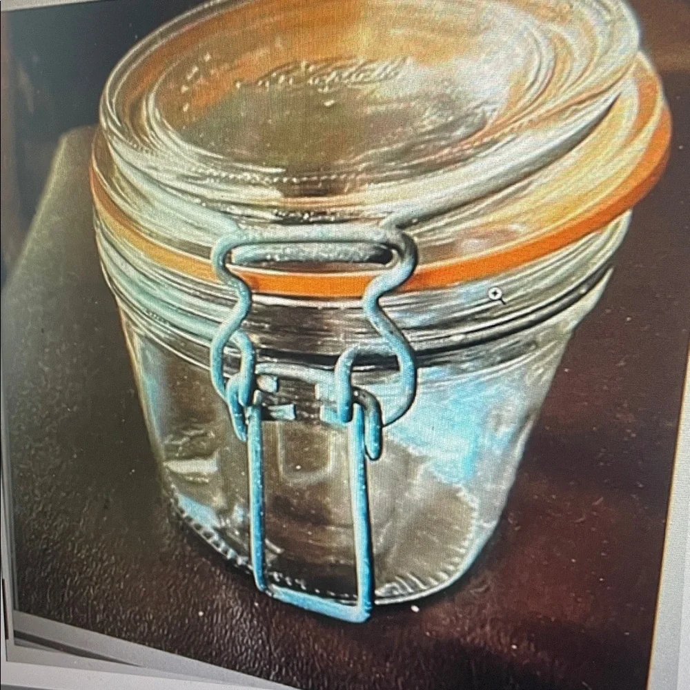 VTG LE PARFAIT SUPER 350 GLASS CANNING/STORAGE JAR - FRANCE
